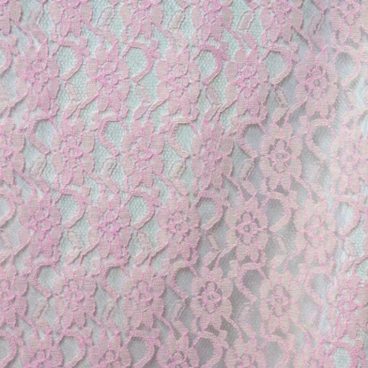 1 Yard Candy Pink Raschel Lace Fabric 60″ Wide 100% Polyester French Floral for Bridal & Summer Dresses